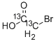 ブロモ酢酸(1,2-13C2) 化学構造式