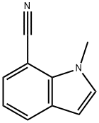 1-甲基-1H-吲哚-7-甲腈 结构式