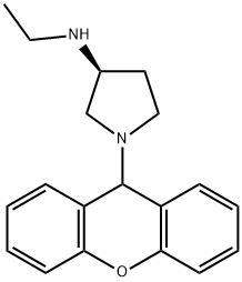 (3S)-N-Ethyl-1-(9H-xanthen-9-yl)-3-pyrrolidinamine Structure