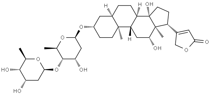 digoxigenin-bis(digitoxoside) Struktur