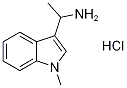 [1-(1-メチル-1H-インドール-3-イル)エチル]アミン塩酸塩 化学構造式