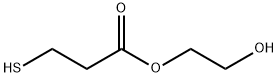 3-メルカプトプロピオン酸2-ヒドロキシエチル 化学構造式