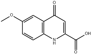 6-メトキシ-4-オキソ-1,4-ジヒドロキノリン-2-カルボン酸 化学構造式