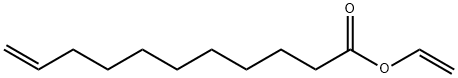 10-十一碳烯酸乙烯酯,5299-57-0,结构式