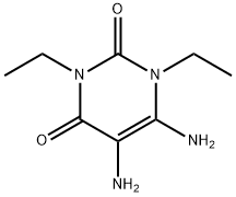 1,3-ジエチル-5,6-ジアミノウラシル 化学構造式