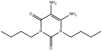 1,3-ジブチル-5,6-ジアミノウラシル 化学構造式