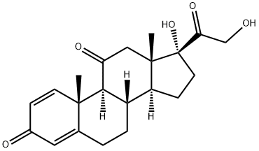 泼尼松, 53-03-2, 结构式