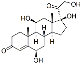 6 beta-hydroxycortisol 化学構造式
