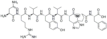 血管紧张素胺,53-73-6,结构式