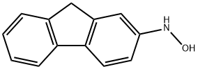 N-(9H-フルオレン-2-イル)ヒドロキシルアミン 化学構造式