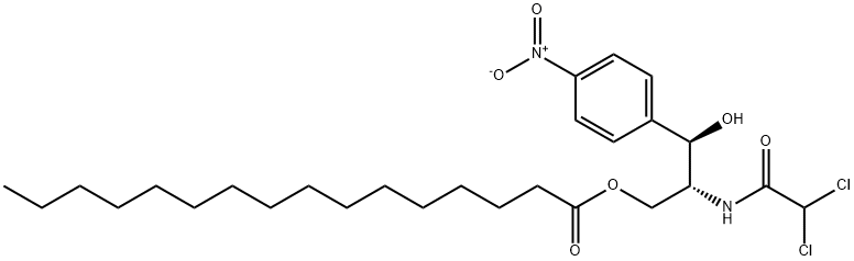 氯霉素棕榈酸酯,530-43-8,结构式