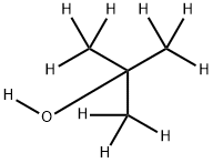 2-(2H3)メチル(1,1,1,3,3,3-2H6)プロパン-2-(2H)オール 化学構造式