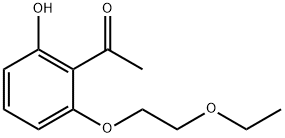 1-[2-(2-ETHOXYETHOXY)-6-HYDROXYPHENYL]ETHAN-1-ONE 化学構造式