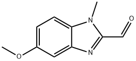 5-甲氧基-1-甲基-1H-苯并咪唑-2-甲醛, 53004-19-6, 结构式