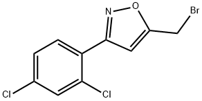 5-溴甲基-3-(2,4-二氯苯基)异噁唑, 5301-00-8, 结构式