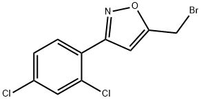 5-(BROMOMETHYL)-3-(2,4-DICHLOROPHENYL)ISOXAZOLE 化学構造式