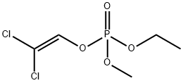 (2,2-ジクロロビニル)エチルメチル=ホスファート 化学構造式