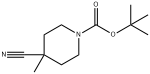 1-BOC-4-CYANO-4-METHYL-PIPERIDINE Structure