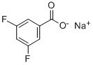 3,5-二氟苯甲酸钠盐 结构式