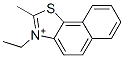 3-エチル-2-メチルナフト[2,1-d]チアゾール-3-イウム 化学構造式