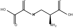 3-(オキサロアミノ)-L-アラニン 化学構造式