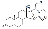 dihydrotestosterone-17-N-bis(2-chloroethyl)carbamate Struktur