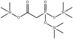 [Bis[(trimethylsilyl)oxy]phosphinyl]acetic acid trimethylsilyl ester Struktur