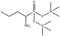 (1-Aminobutyl)phosphonic acid bis(trimethylsilyl) ester 结构式