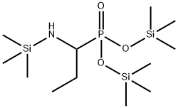 [1-[(トリメチルシリル)アミノ]プロピル]ホスホン酸ビス(トリメチルシリル) 化学構造式