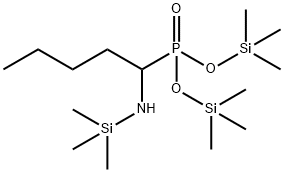 [1-[(Trimethylsilyl)amino]pentyl]phosphonic acid bis(trimethylsilyl) ester Struktur