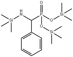 [Phenyl[(trimethylsilyl)amino]methyl]phosphonic acid bis(trimethylsilyl) ester Struktur