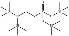 2-[N,N-Di(trimethylsilyl)amino]ethylphosphonic acid di(trimethylsilyl) ester Struktur