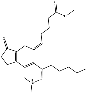 (5Z,13E,15S)-15-[(Dimethylsilyl)oxy]-9-oxo-5,8(12),13-prostatrien-1-oic acid methyl ester Structure