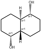 rel-(1α*,4aα*,5α*,8aβ*)-デカヒドロ-1,5-ナフタレンジオール 化学構造式