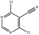 4,6-dichloropyrimidine-5-carbonitrile 化学構造式