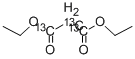 丙二酸二乙酯-1,2,3-13C3, 53051-81-3, 结构式