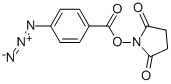 琥珀酰亚胺基 4-叠氮基苯甲酸酯, 53053-08-0, 结构式