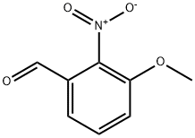 3-甲氧基-2-硝基苯甲醛 结构式