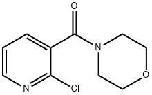 (2-クロロ-3-ピリジニル)(4-モルホリニル)メタノン 化学構造式