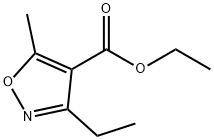 ETHYL 3-ETHYL-5-METHYL-4-ISOXAZOLECARBOXYLATE Struktur