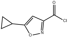 3-Isoxazolecarbonyl chloride, 5-cyclopropyl- (9CI) Struktur