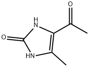 4-乙酰基-5-甲基-1,3-二氢-2H-咪唑-2-酮, 53064-61-2, 结构式