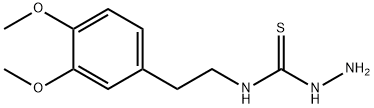 4-(3,4-ジメトキシフェネチル)チオセミカルバジド 化学構造式
