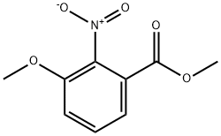 3-メトキシ-2-ニトロ安息香酸メチル 化学構造式