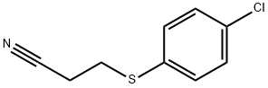 3-((4-氯苯基)硫代)丙腈, 5307-86-8, 结构式
