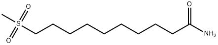 10-(METHYLSULFONYL)CAPRAMIDE 化学構造式