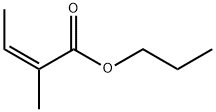 propyl 2-methylisocrotonate Struktur