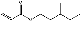 3-methylpentyl 2-methylisocrotonate Struktur