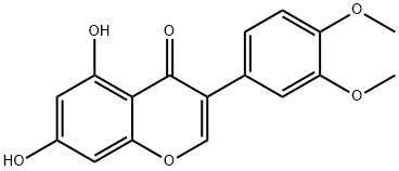 3'-O-METHYLPRATENSEIN 化学構造式