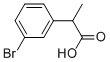 2-(3-ブロモフェニル)プロパン酸 化学構造式
